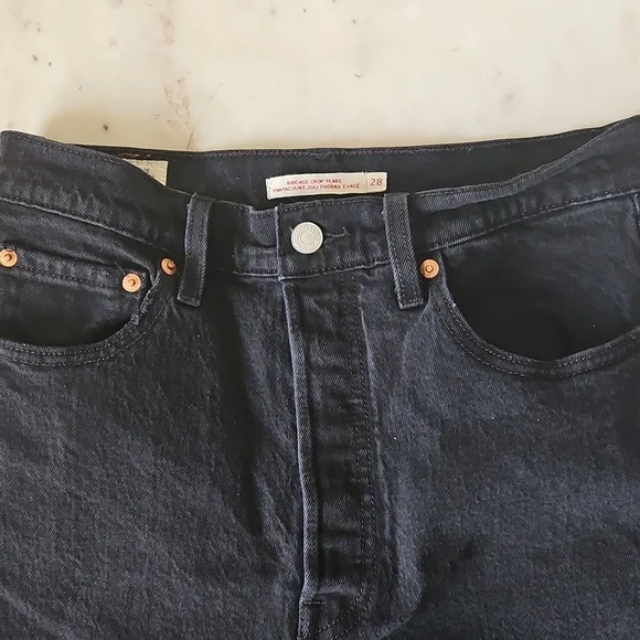 High Rise Black Jeans - Picture 5 of 8